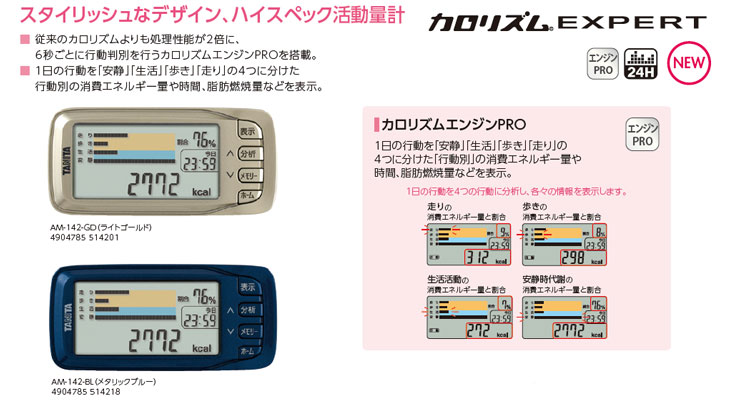 活動量計 カロリズム エキスパート AM-142