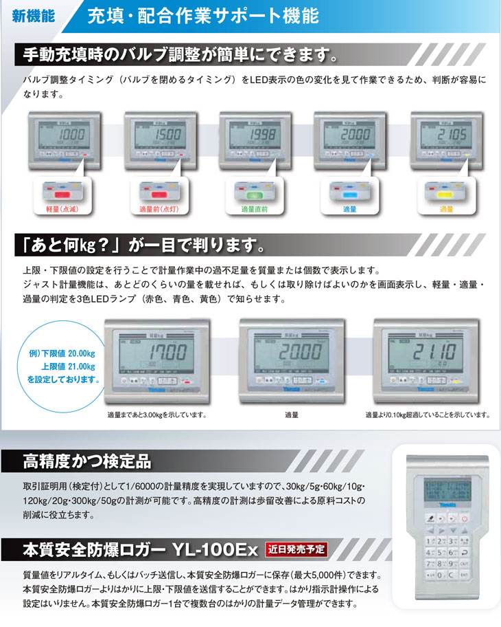 本質安全防爆台はかりDP-6700ExKシリーズ