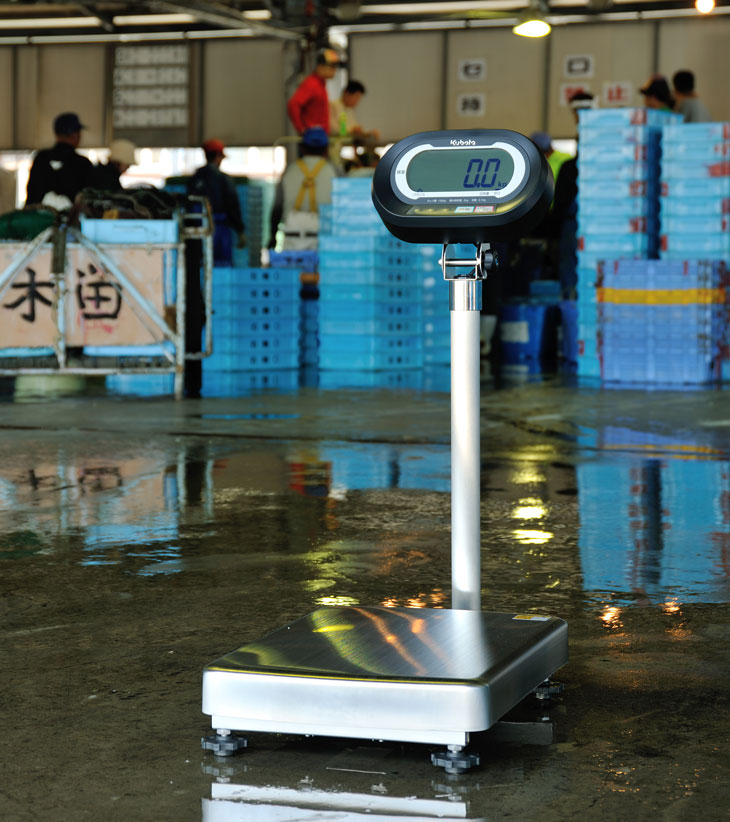 水産向け防水型デジタル台はかり 150kg KL-FM-K150A 検定品 計量器専門 ...