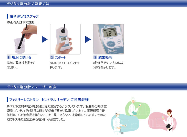 ポケット塩分計 PAL-SALT