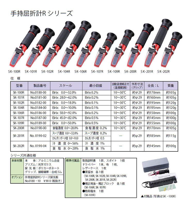 手持屈折計 佐藤計量器