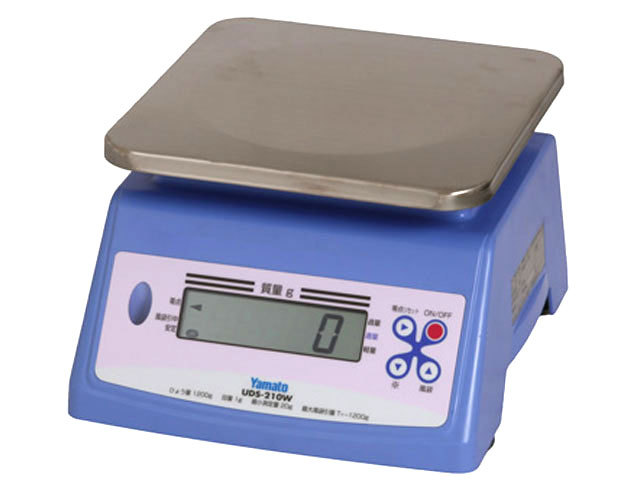 防水防塵タイプのデジタル上皿はかりUDS-210W